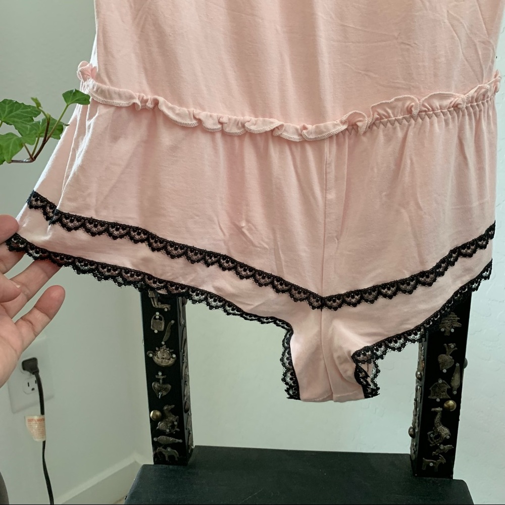 Victoria's Secret Pink Ruffle Lace Trim Camisole & Shorts Set - Picture 7 of 8